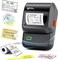 M100 Bluetooth Label Maker Machine with Tape Portable Address Barcode Printer Inkless Thermal Label Printer for Small Business, Office, Home & School Organization (0.78"–2" Width)